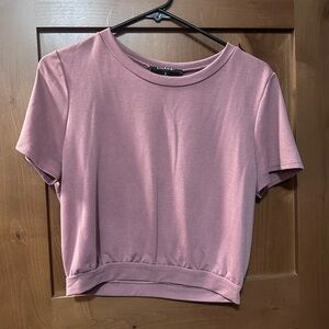 Lulu's Dusty Pink Crop Top